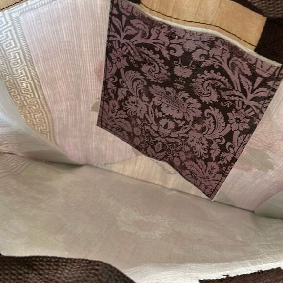 Blue Q Giant Shopper Tote Retired Discontinued Plant Head Unusual Recycled - Picture 5 of 14